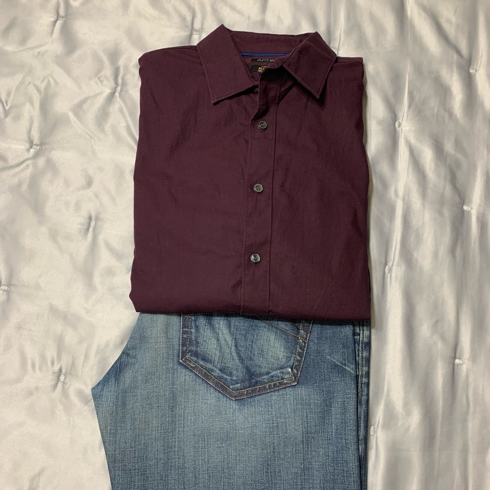 Slim fit button down
